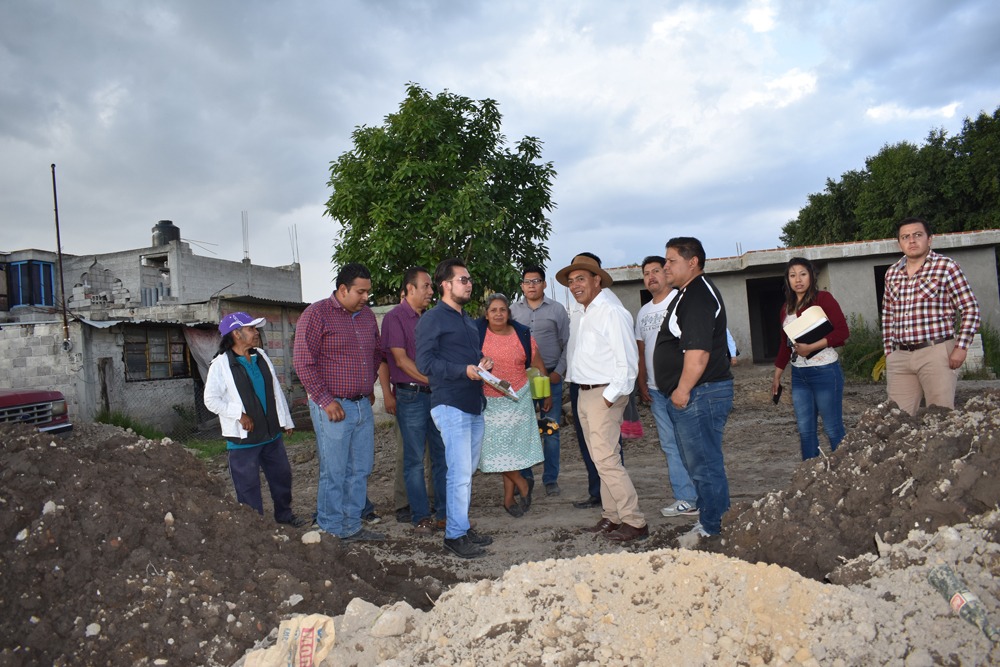 Gobierno municipal informa de obra en sección quinta de Zacatelco